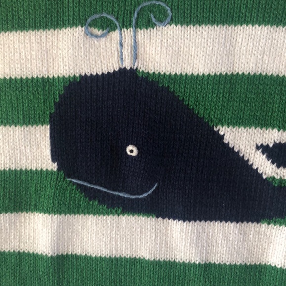 Boys Claucr size 6.striped whale sweater - Picture 3 of 3